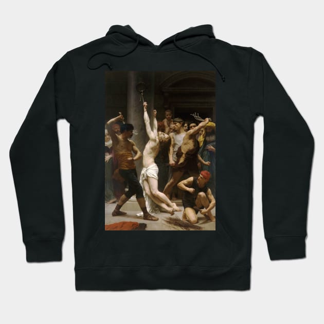 The Flagellation of Our Lord Jesus Christ by William-Adolphe Bouguereau Hoodie by Classic Art Stall